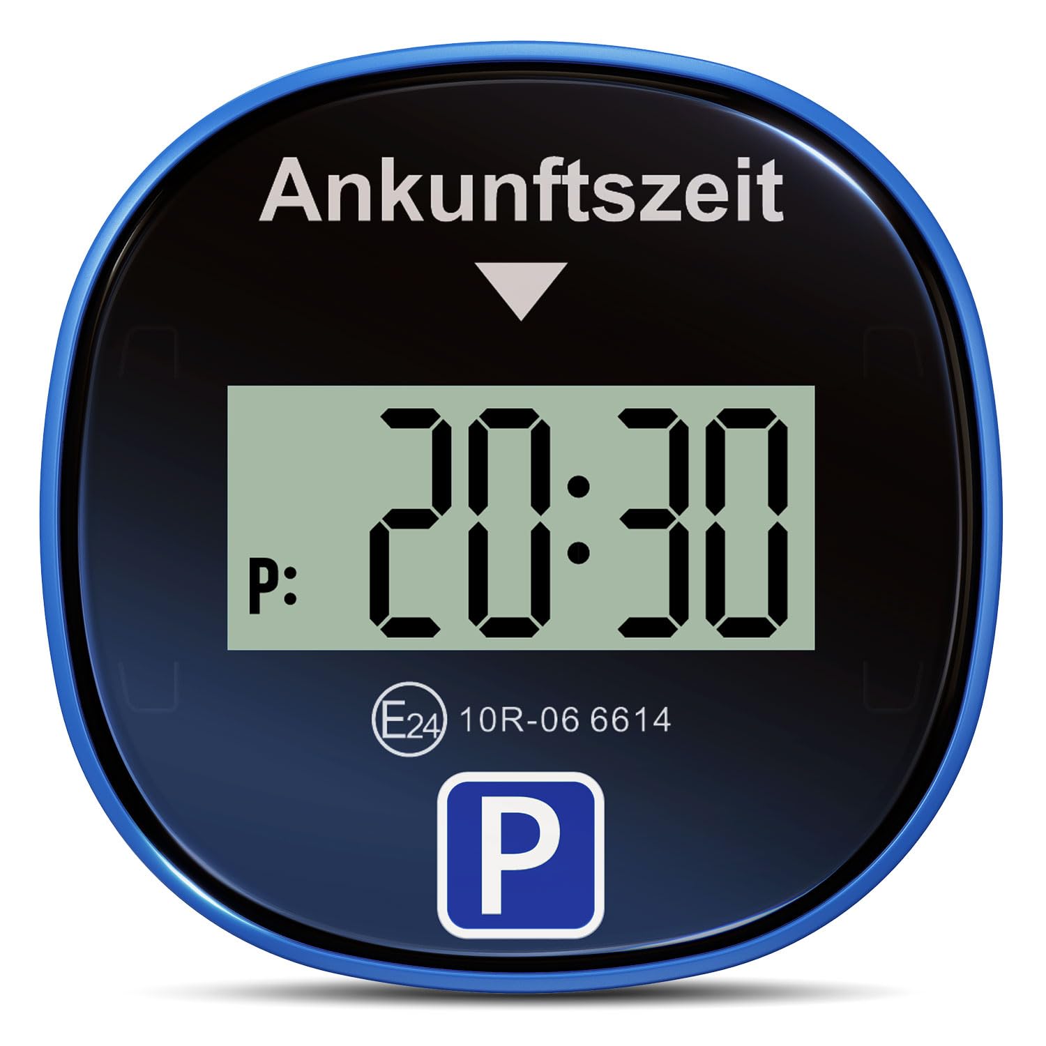 Gooofly Chrono Pro 2er Pack Parkscheibe Elektrisch mit Zulassung, Elektronische Parkscheibe mit Zulassung, Digitale Parkscheibe Auto, Elektrische Parkuhr mit 2 Displays & 3 Zeitmodi (2, Schwarz)