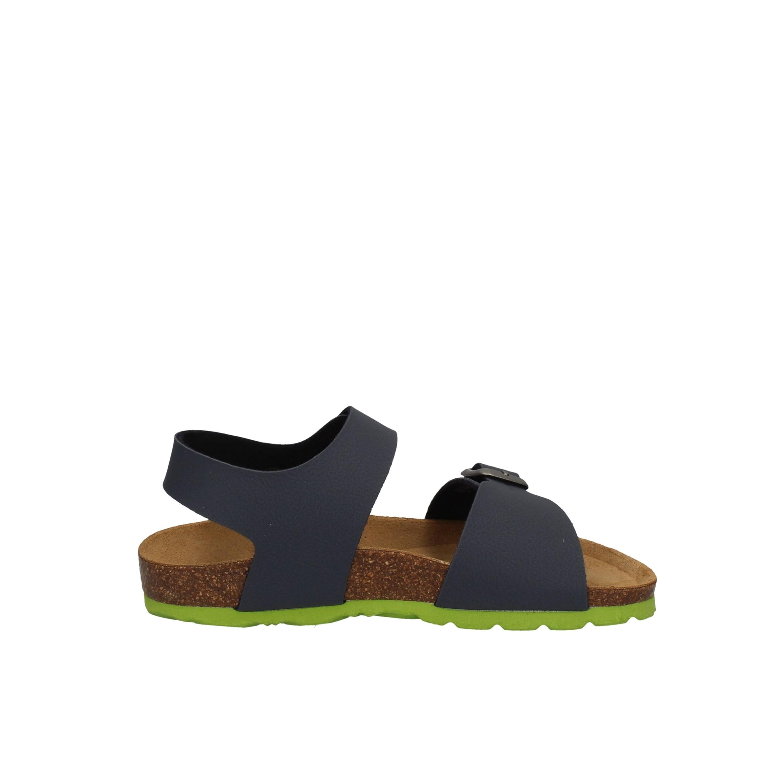 GRUNLAND JUNIOR SB0234 LUCE SANDALO BAMB. S. BLU-LIME 33