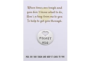 Uplifting Little Keepsake Hug Token & Greeting Card, a Touching Gift to...