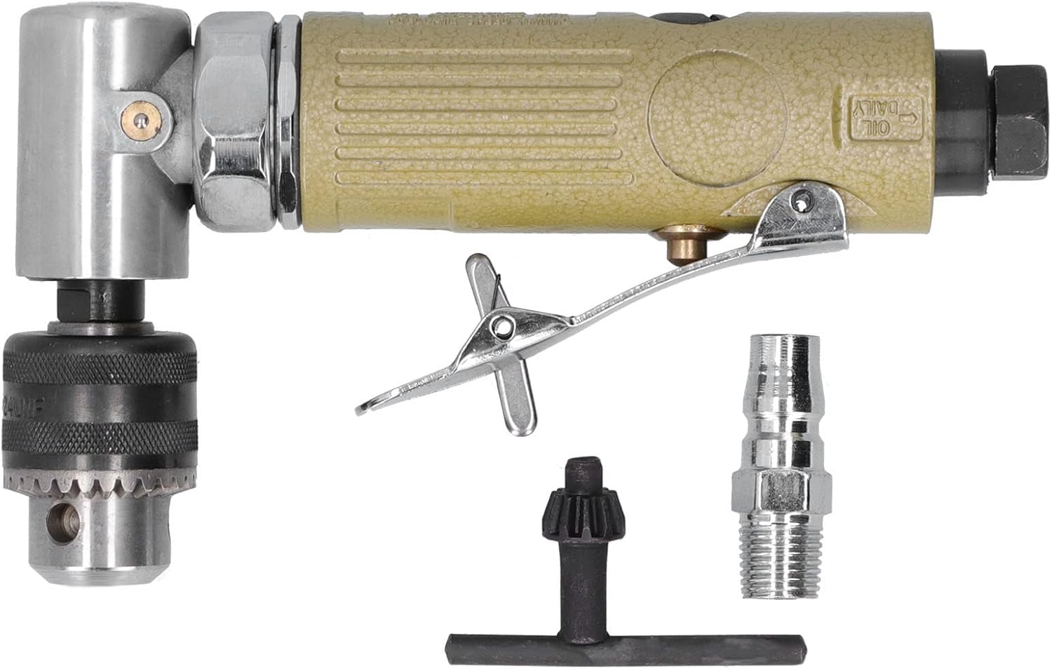 90 Degrees Elbow Pneumatic Air Drill - Powerful Angle Drilling Machine with Ergonomic Design for Multifunctional Use, Durable and Rustresistant, Ideal