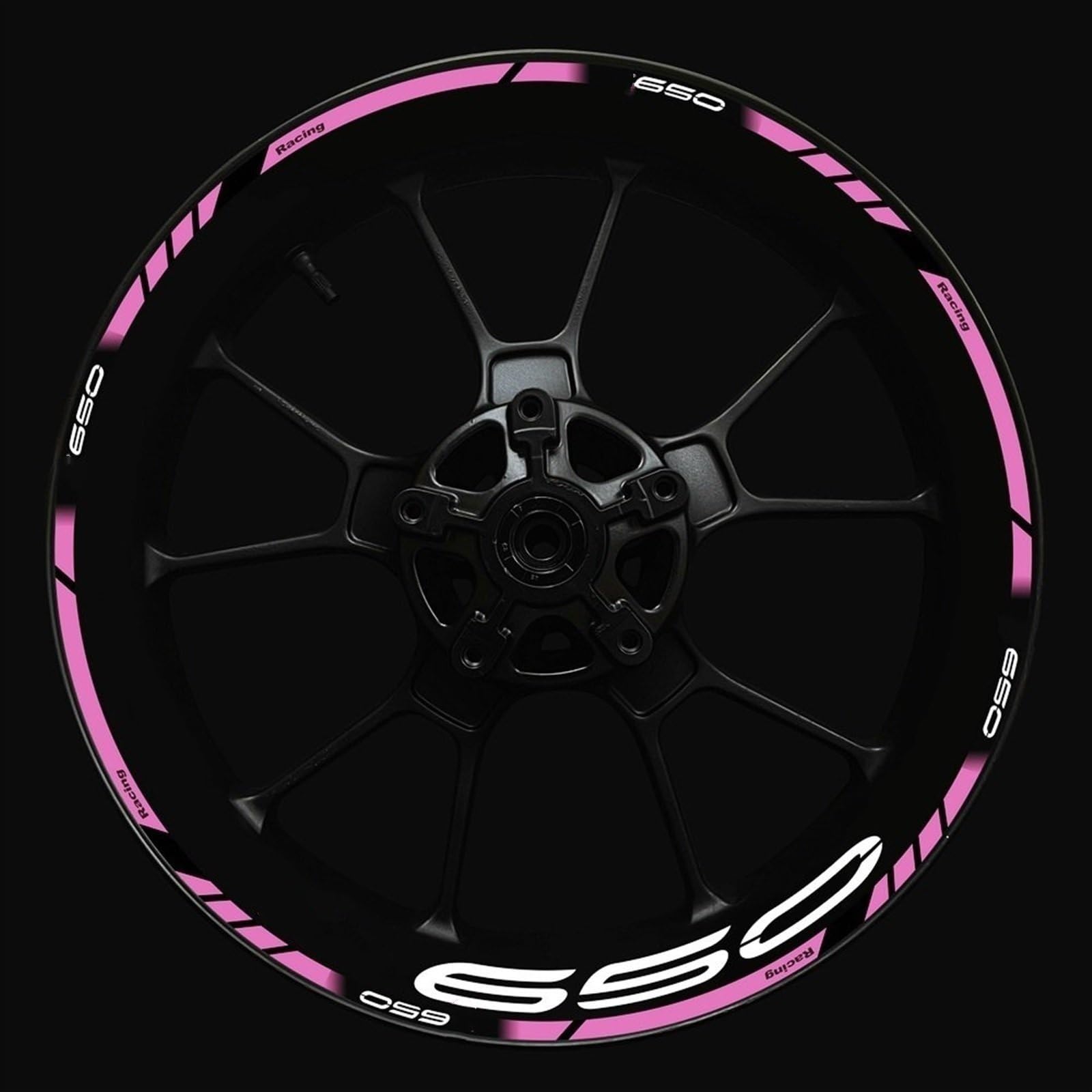 Stickers Motorcycle Wheel Stickers Night Reflective Decorative Rim for Kawasaki Z650 Z-650 Z 650(Style 9)