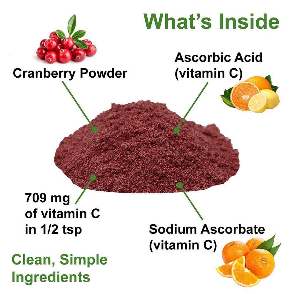 Dogzymes Cran Tri C Urinary Tract Support, Vitamin C Blend, 1418mg per Teaspoon (8 Ounce) — Amazon image 6