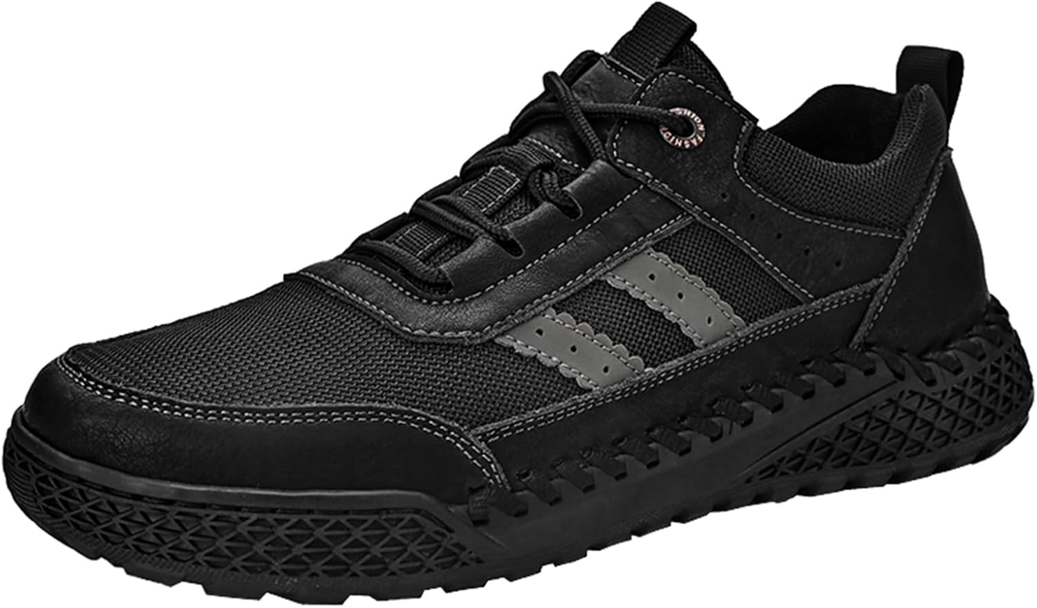 Onewus Scarpe da trekking da uomo casual outdoor ammortizzazione antiscivolo, Fodera calda marrone, 36 EU