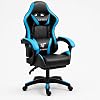 GTBoy Gaming Chair with Ottoman Included, Comfortable, Desk Chair, Office Chair, PC Chair, Telework, Computer Chair, For Gaming, Reclining, Ergonomic Design, Full Functions, Height Adjustment Function