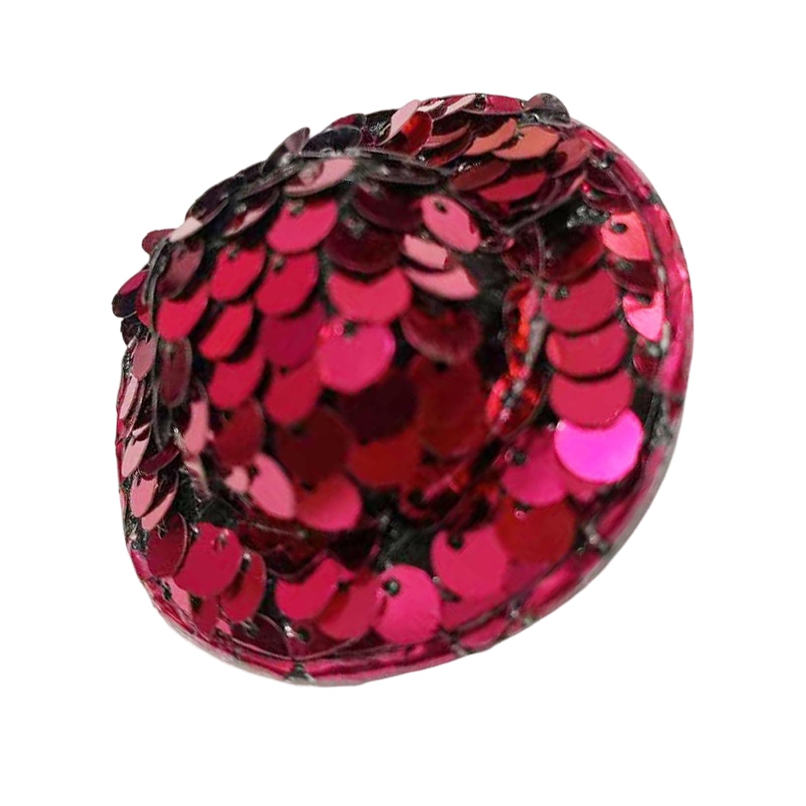 carotoe Decorative Hat Ornament Craft Embellishment 5CM / 1.97In Glitter Accent for Accessory Display and Costume Styling Glitter Hat Craft Embellishment Decorative Ornament Accessory Costume Accent
