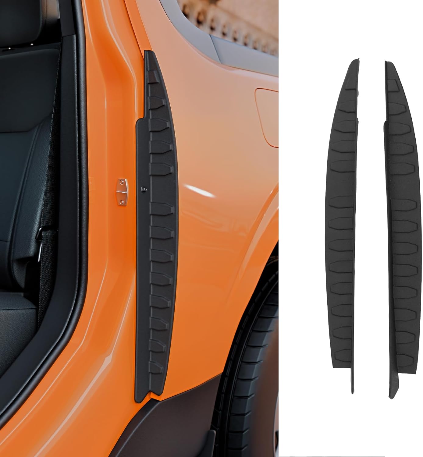 Rear Door Edge Protectors Compatible with 2022-2025 2026 Ford Maverick TPE Rear Door Windshield Seal Strips for 2024 Maverick Accessories