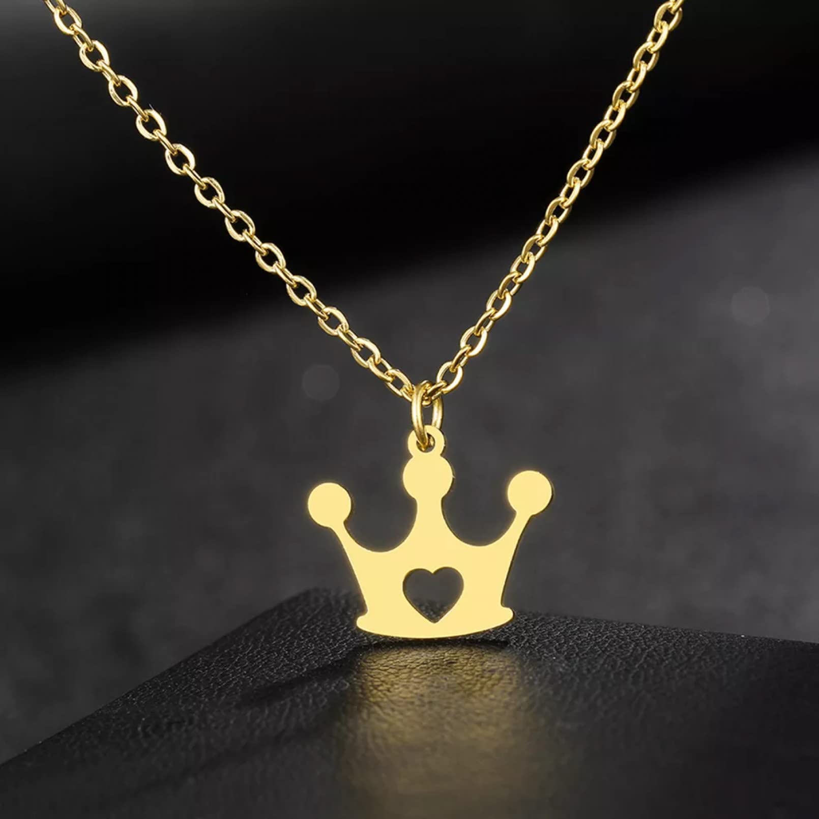 chenningshangmao@ Joyas Colgantes de Collar Collares Ligeros exquisitos Corona Moda Colgantes de Cadena Gargantilla Collar estético para Mujer joyería Regalos Navidad en el día de la Madre