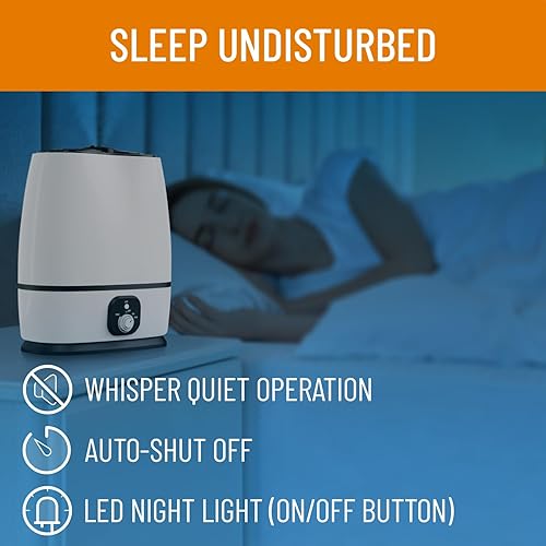 Miniatura 4 de Everlasting Comfort Humidificadores  6L y 4L Ultrasónico Bliss  Eleva tu espacio con humedad continua, funcionamiento silencioso, aromaterapia y un