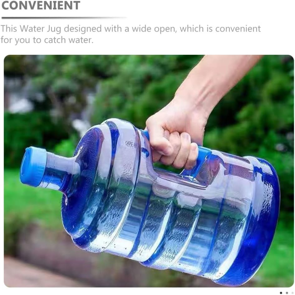 BESPORTBLE Thicken Water Jug 5L Mineral Water Bottle Portable Water Bucket for Car Outdoor Hiking Survival Backpacking Travel Supplies