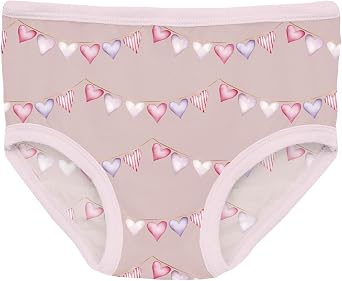 KicKee Girls Print Underwear, Soft Girl Panties, Toddler to Big Kid, All Day Wear