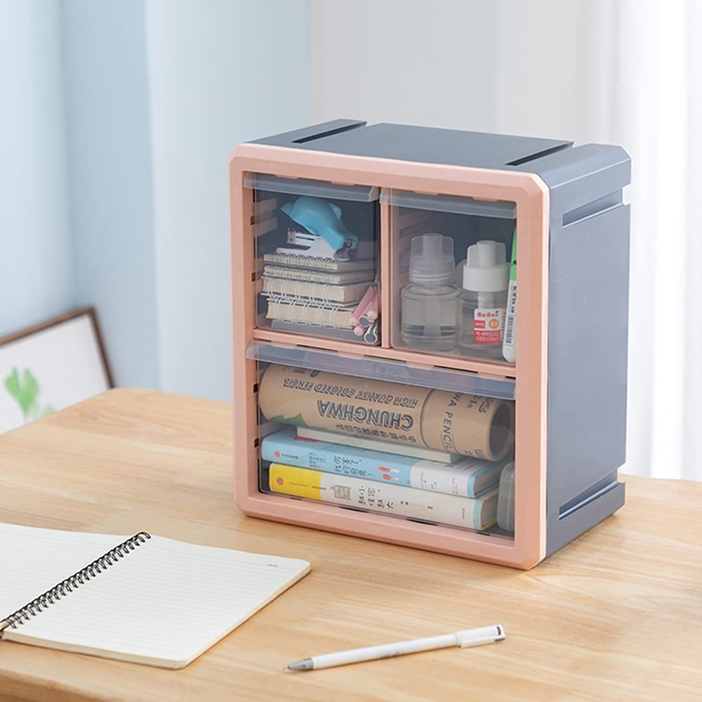 Organizador apilable de papelería, juego de soporte de pared, contenedor de bolígrafos, mesa para estuche, cosméticos, cuidado de la piel, Staio, cosméticos, encimera, esquina, grande