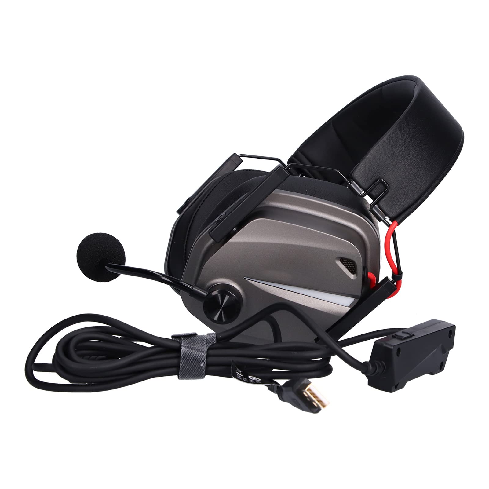 TAIDU THS310A2 Gamingowy Zestaw Słuchawkowy z Mikrofonem z redukcją Szumów Zestaw Słuchawkowy USB do Zestawów Słuchawkowych do Gier do Gier z Dźwiękiem Przestrzennym 7.1, do Komputera