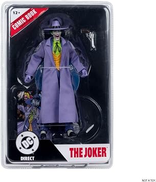 McFarlane Toys - DC Direct Page Punchers Joker (Sonsuz Dünyalarda Kriz) Çizgi Roman ile 7 inç Aksiyon Figürü