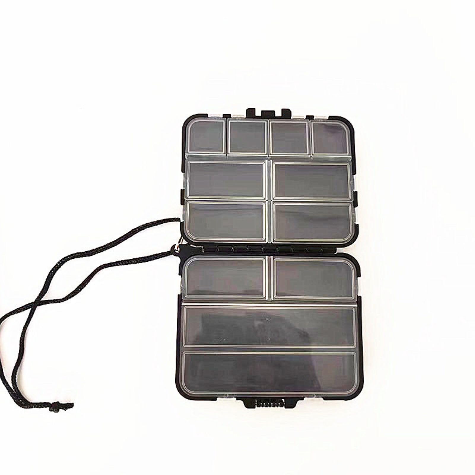 Mrchrogge Waterproof Tackle Box Compact Durable Fishing Lure Organizer with Transparent Lid for Hooks Baits and Accessories Ideal for Kayak Fishing