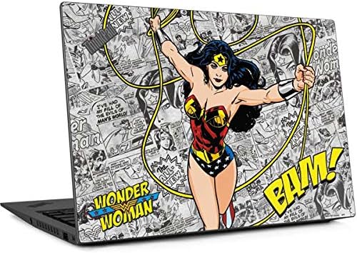 Skinit Decal Laptop Skin Compatible with Thinkpad X1 Carbon (6th Gen 2018) - Officially Licensed Warner Bros Wonder Woman Comic Design