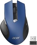 Acer Wireless Laptop Mouse, 2.4GHz Wireless Computer Mouse with USB Receiver, Wireless Portable Mouse, 3 dpi Adjustable Ergonomic USB Mouse, 6 Buttons, Medium to Large Size for PC, Laptop, Desktop