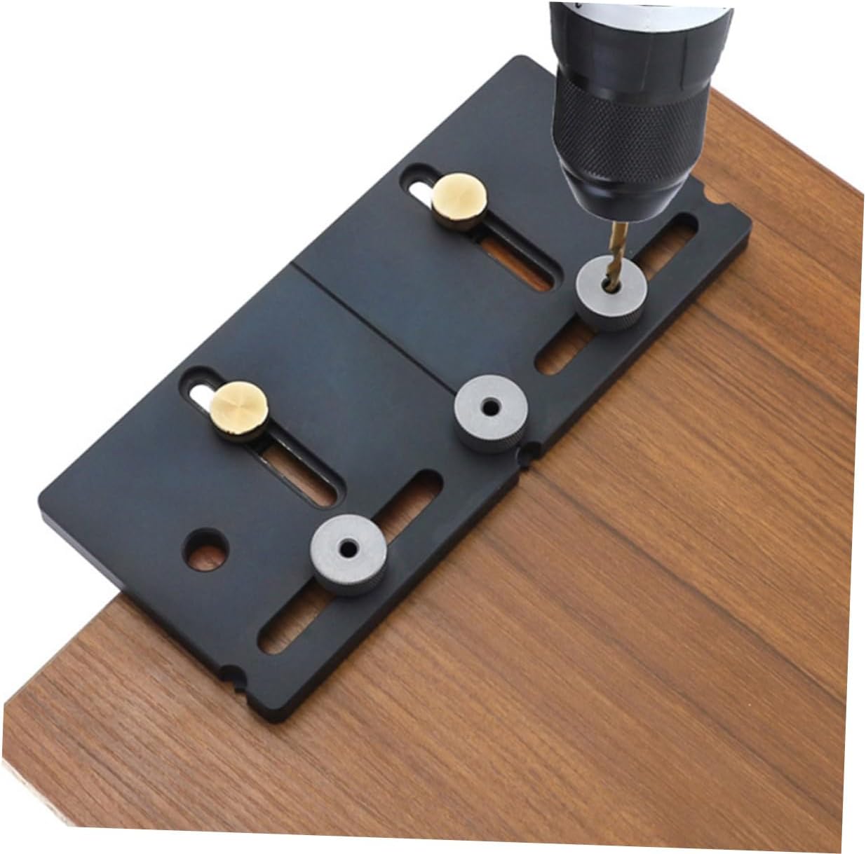 Adjustable Woodwork Punching Locator Tool for Easy Handle Installation for Cabinets and Punching Assistant for Carpenters and Engineers