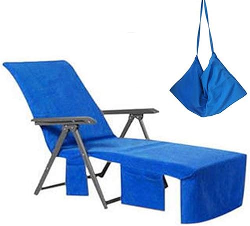 Funda para silla de piscina toalla de playa, con bolsillo elástico, ajustable, no se desliza disponible en Yaxa Venezuela