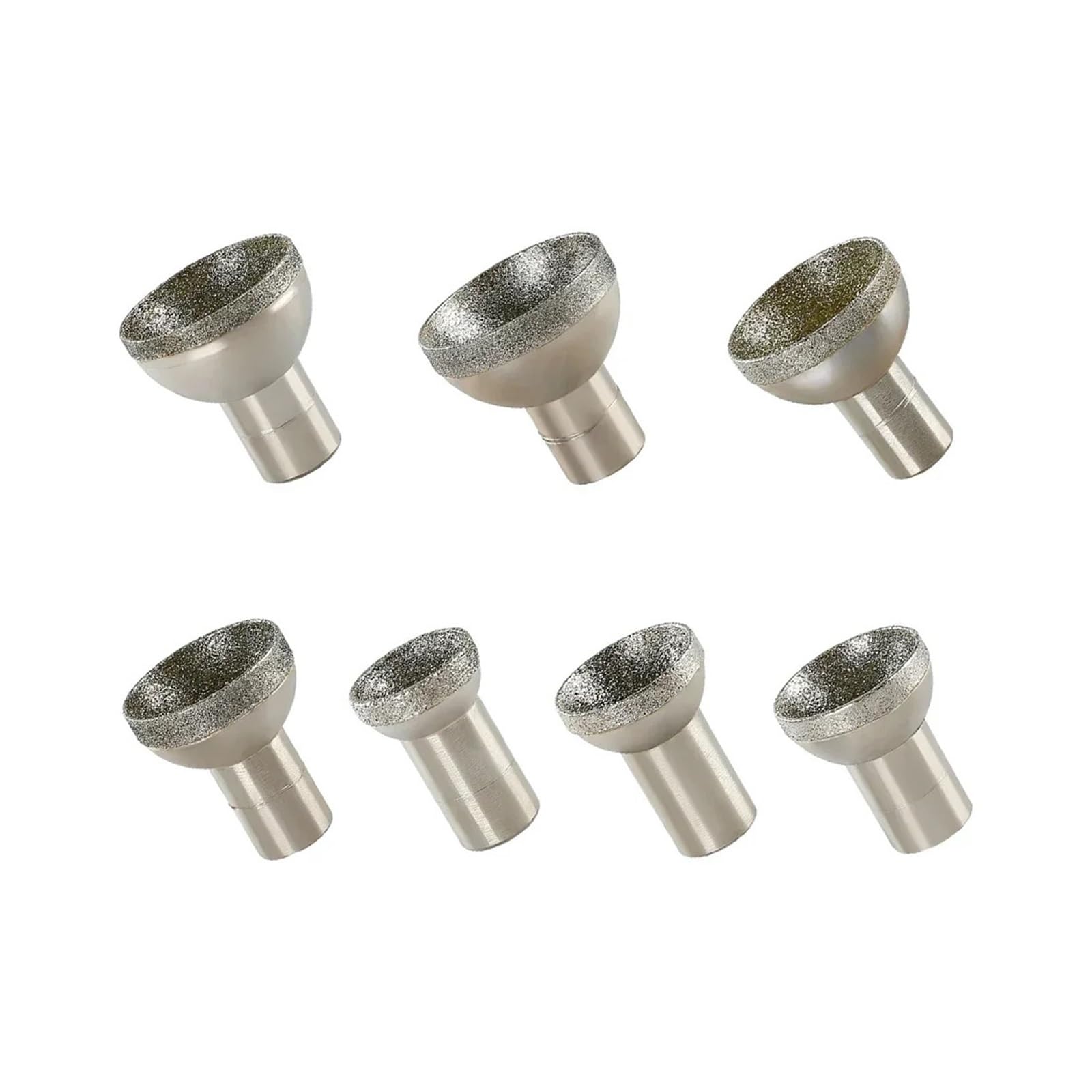 Diamentowa końcówka do szlifowania, rzeźbienia, Sferyczna końcówka szlifierska z mocowaniem diamentowym 20-50 mm M10x1,5 do jadeitu bursztynowego(7pcs Set)