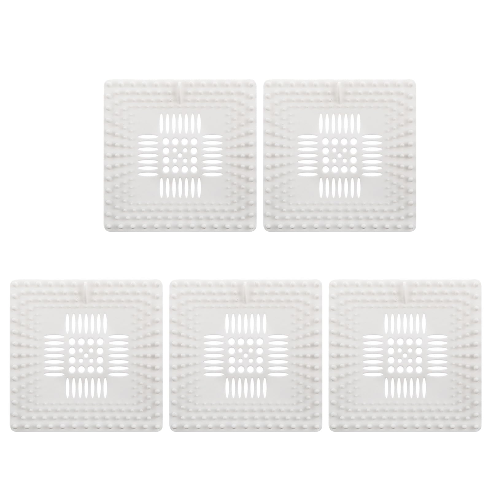 Jazuaiao Of 5 Shower Drain Hair Traps Flexible Sturdy Materials Easy to Installion for Bathtub and Kitchen Sinks Bathtub Drain Protectors