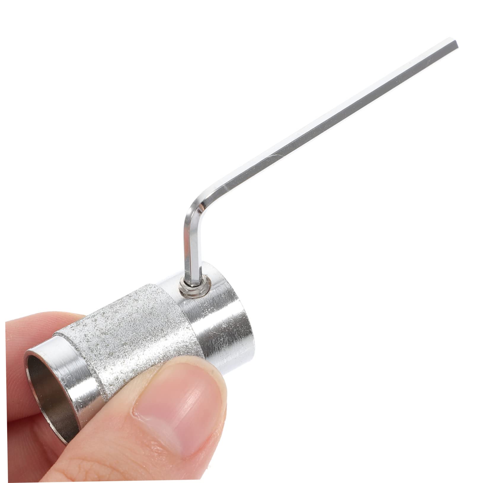 NULYLU 1/4 Inch Stained Glass Grinding Bit High Grade Aluminum Alloy Chrome Plated for Drill Bit Grinder