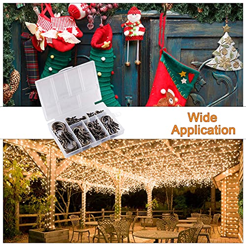 Mtjswxsy Cup Hooks Kit,Screw-In Cup Hooks Kit,6 Sizes Ceiling Hooks For Hanging, 110Pcs Bronze Hanging Hooks (1-1/4", 1", 7/8", 5/8", 3/4", 1/2") (Bronze) #TOP5