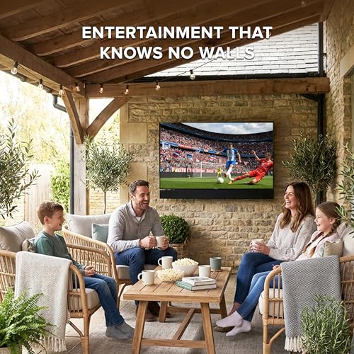 Image of Titan L200 QNED 86 Inch Outdoor TV, Partial Sun, IP65 Smart Weatherproof TV, 4K HDR, 120 Hz, Web AI OS, 1500 Nits, Wi-Fi 6E, Dolby Digital, Outdoor TV Cover, Slim Bezel, 2 Yr Wty
