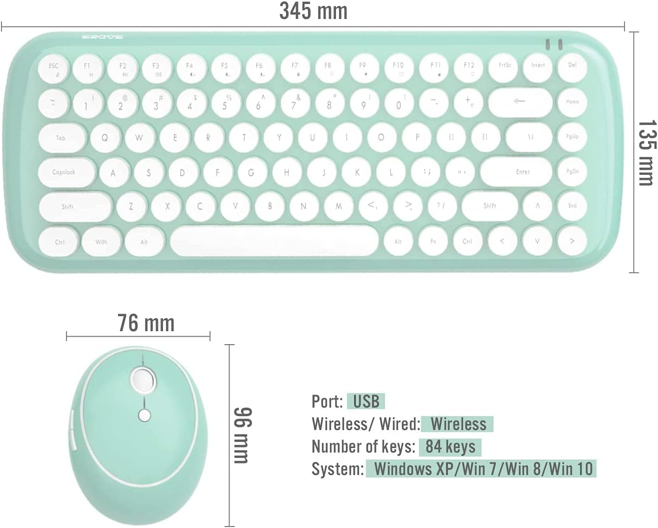 Super Cheap 🛒 Pink Wireless Keyboard Mouse Combo, 2.4GHz USB Mini Typewriter Pink Wireless Keyboard with 84 Retro Round Keycaps, Cute Wireless Keyboard and Mouse for Office Computer, Laptop, Desktops, PC, Mac 80% Off Discount Pink Wireless Keyboard Mouse Combo, 2.4GHz USB Mini Typewriter Pink Wireless Keyboard with 84 Retro Round Keycaps, Cute Wireless Keyboard and Mouse for Office Computer, Laptop, Desktops, PC, Mac