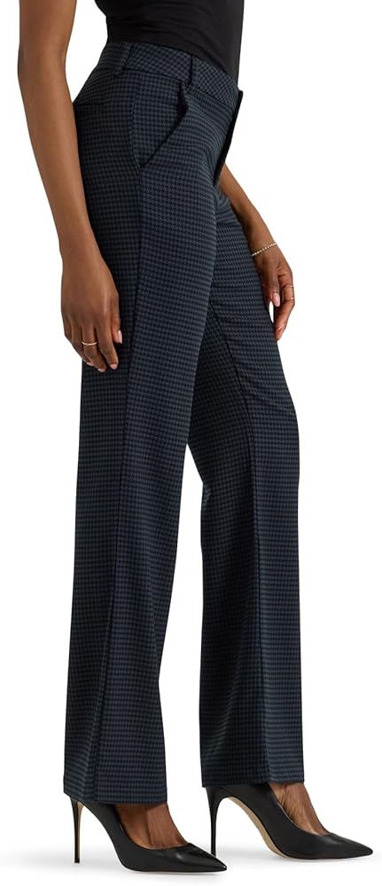 スラックス/スーツパンツ Melt the lady logo line pants navy Lee Women's Wrinkle Free Mid Rise Bootcut Pant Charcoal Black