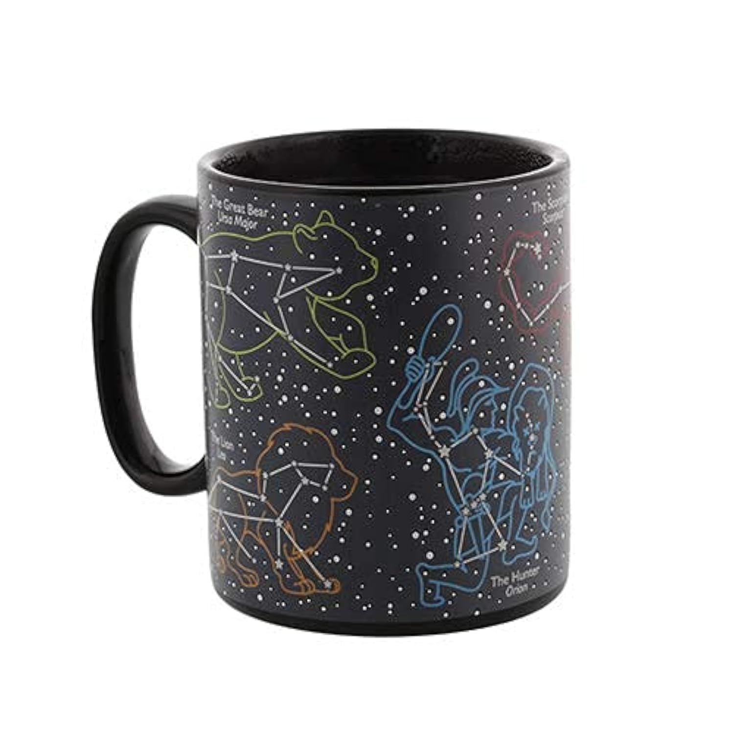 Ginger Fox Star Constellations Heat Changing Novelty Mug - Watch Your Mug Reveal Starry Skies - For The Astronomer