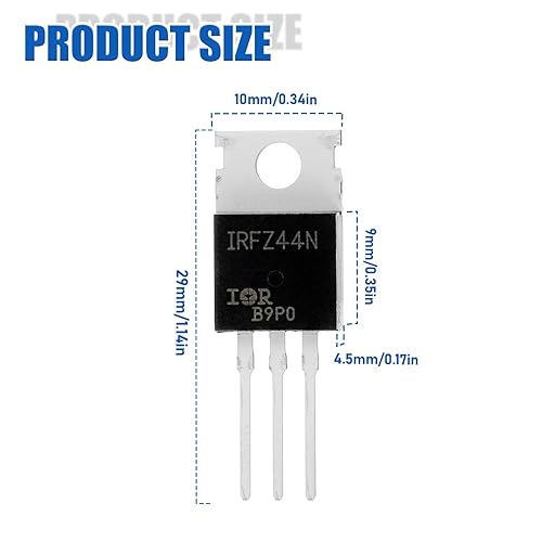 Miniatura 3 de BOJACK 10 valores 50 piezas IRFZ44N IRF510N IRF530N IRF540N IRF640N IRF740 IRF840 IRF3205 IRF9540 IRF serie transistores MOSFET Surtido Kit