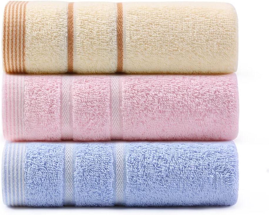 Towel wash Your face Household Cotton Men and Women Adults Bath Soft Water Absorption Lovers Big Towel(C 3PS)