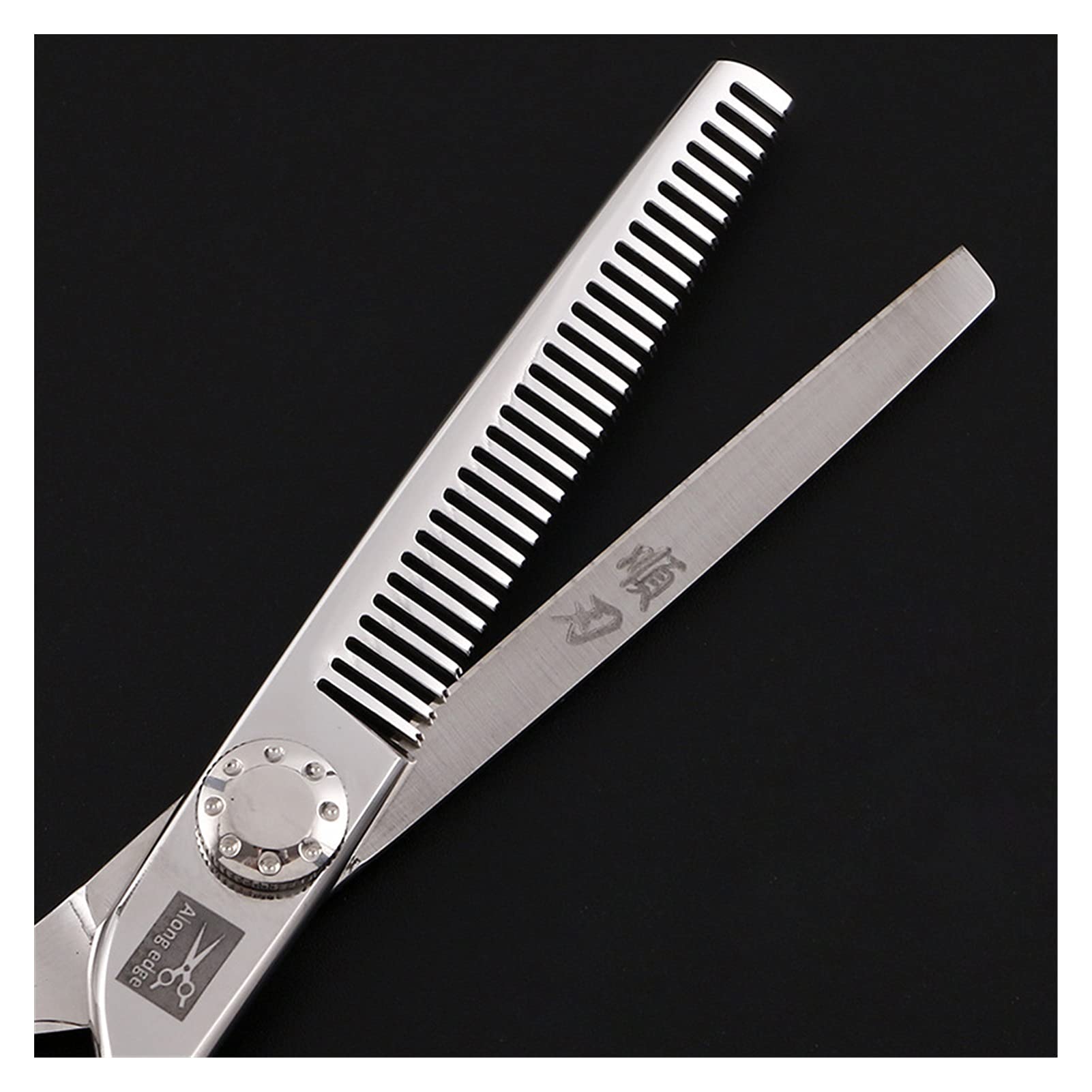 DYTWXG Haarpflege, Texturierungsschere für den Salon, professionelles Haar mit Rasiermesserkante, Flachschere, Effilierhaarschere, Haushaltshaarschnitte, Haarschneidewerkzeuge (Größe: Zahnschere)