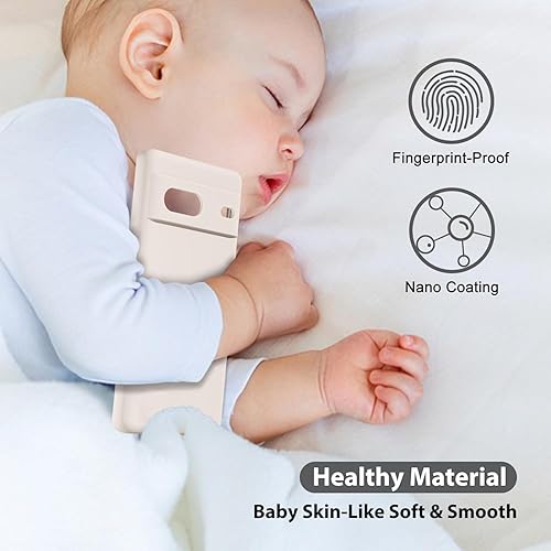 Miniatura 6 de oakxco Funda para teléfono Google Pixel 7 de silicona líquida, bonita funda delgada y delgada de goma suave de TPU para mujeres y niñas, estética de