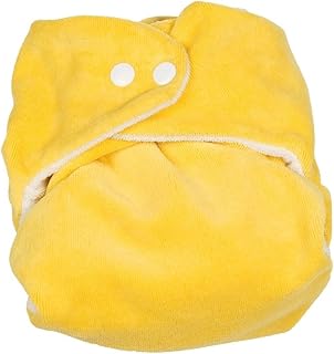 P'tits So Bamboo - Pañal lavable con inserto de piedra, color blanco Citron avec insert blanc Talla:taille s/m