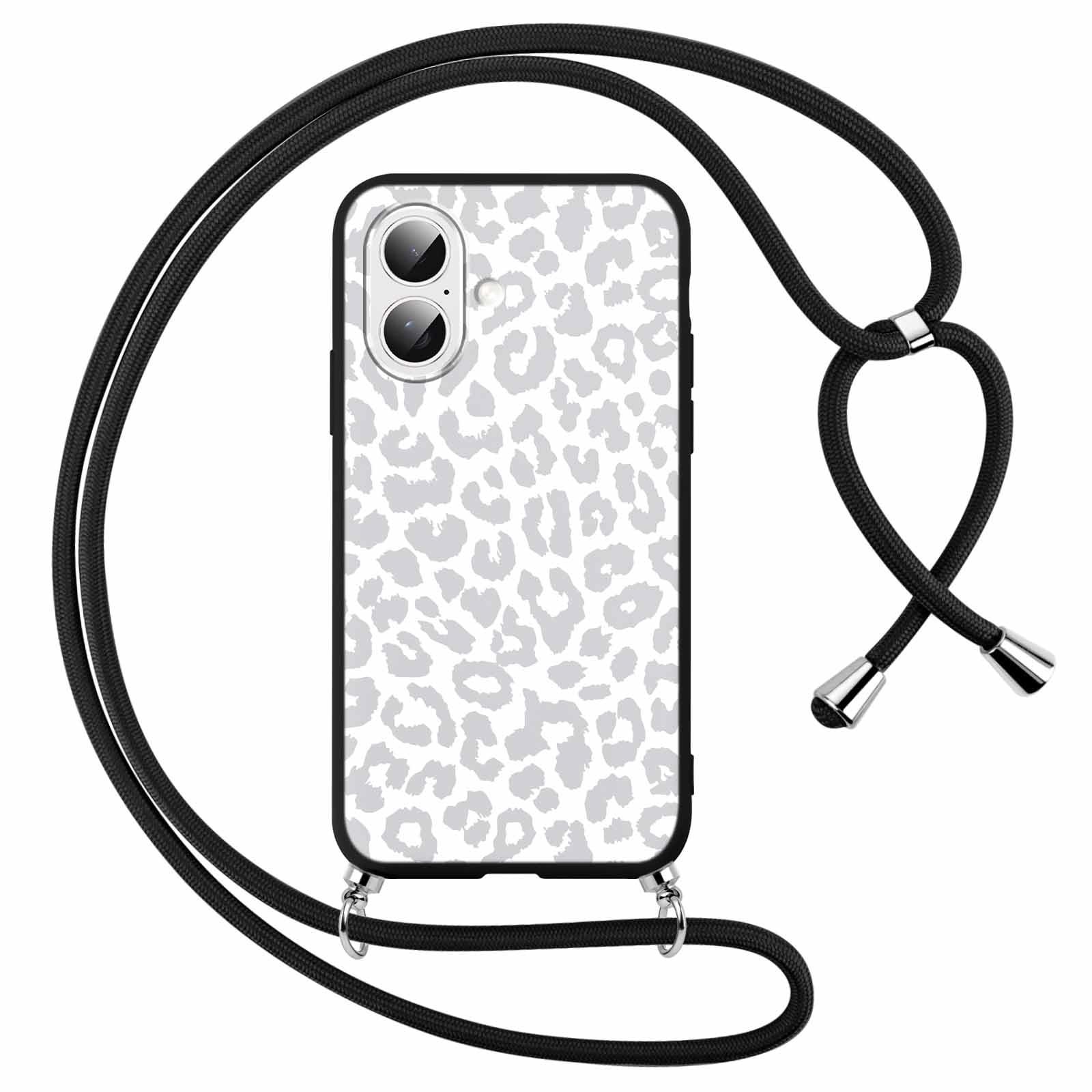 Xylota Handyhülle Für IPhone 16 (6,1") – Transparent, Mit Verstellbarer Handykette, Stoßfest
