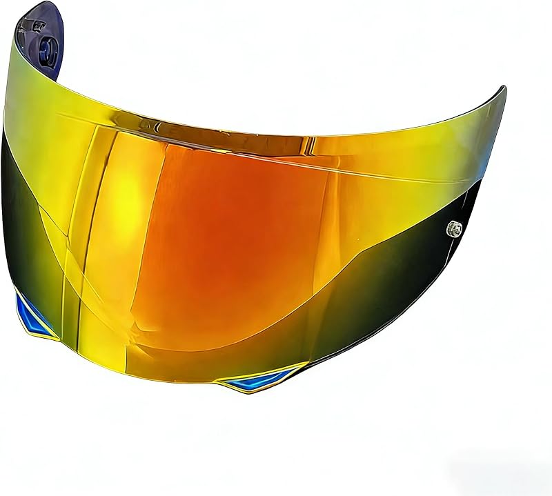 i90 Helmet Visor HJ-33 Replacement Shield Anti-Fog Sun Shield Accessory Compatible with HJC I90, HJ-33 (Sapphire Red)