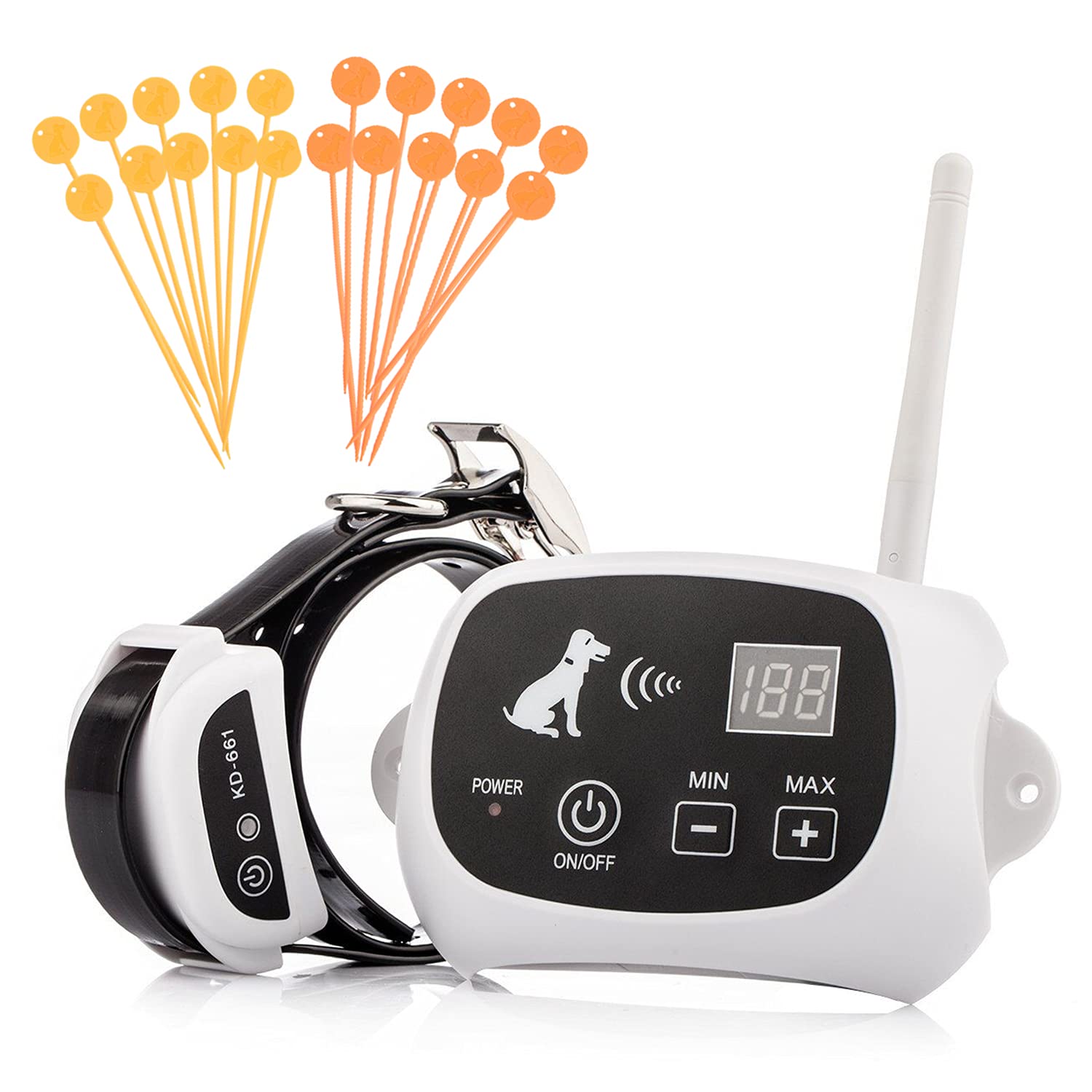 Buy Wireless Dog Fence,2021 Stubborn Dog Wireless Fence System,Electric Pet Containment System