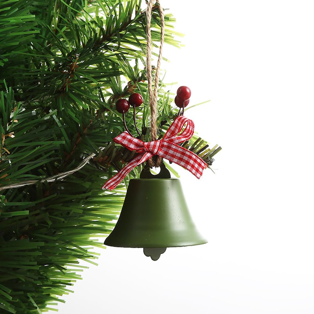 Campane Di Natale In Metallo - 6 Pezzi, Diametro 3,5 Cm - Colori Rosso, Verde, Blu, Rosa, Oro, Argento - Decorazione Per Albero, Porta, Finestra - Regalo Natalizio