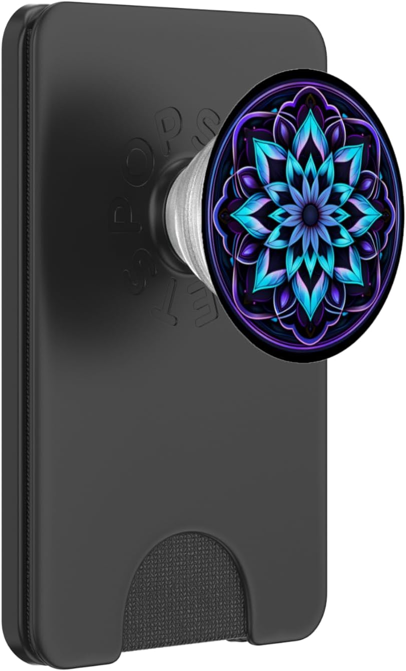 Mandala Aesthetic Beautiful Colorful Purple Blue PopSockets PopWallet for MagSafe