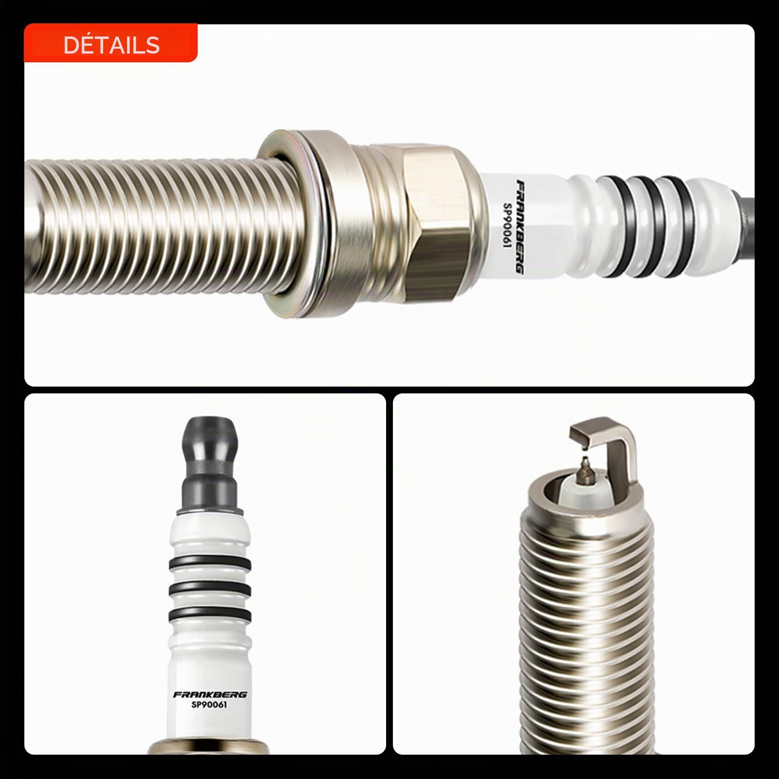 Frankberg 4x Bougies d'allumage ILKAR7F7G