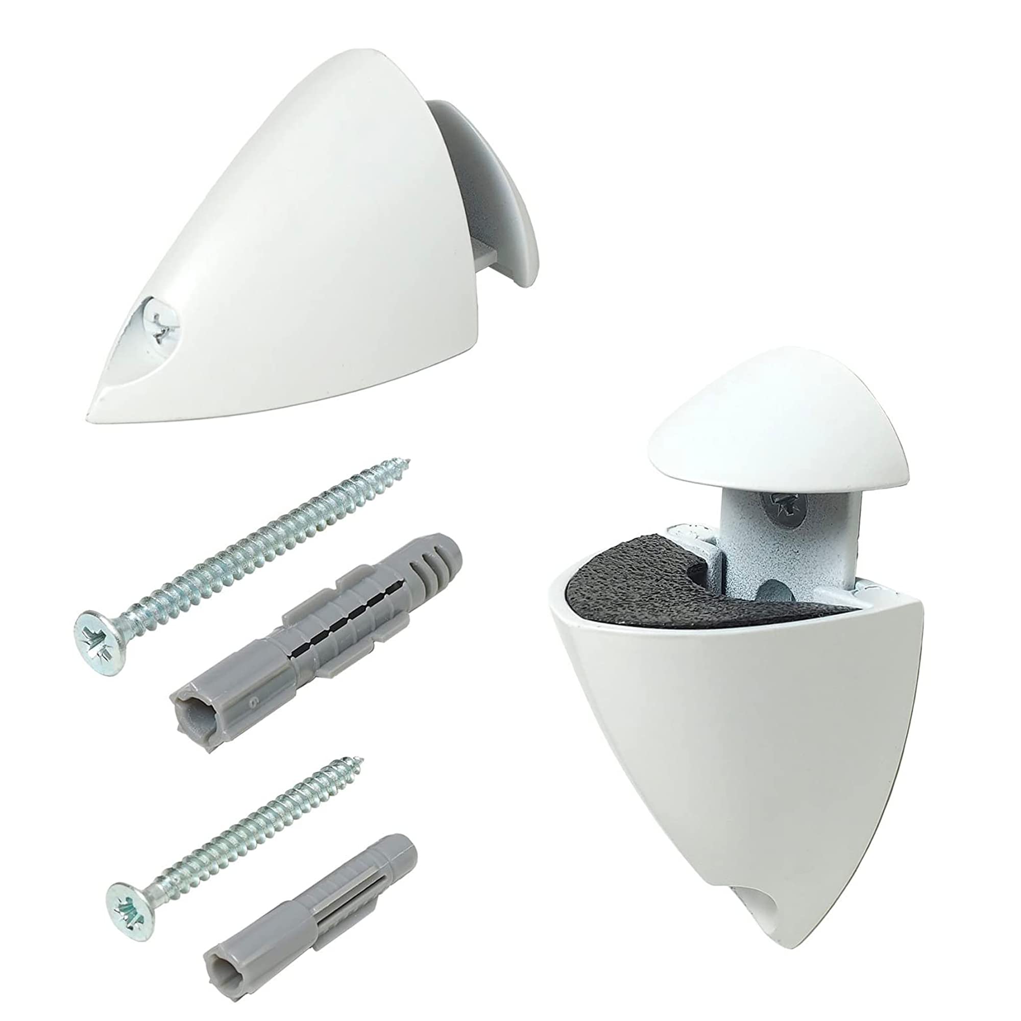 Shelf Depot 5-25 mm Splash Shelf Clip - White