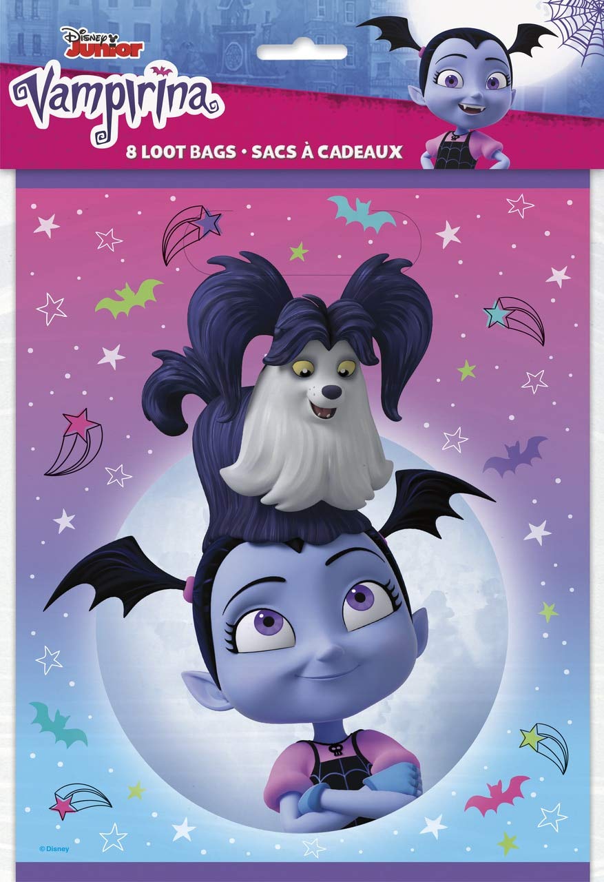 Unique Industries Disney Vampirina Plastic Loot Bags (8 Per Package)