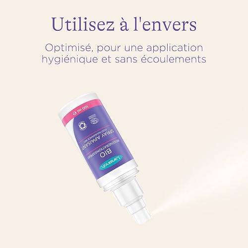 Lansinoh I Spray Apaisant Périnée Bio 100 ml - Brume Rafraîchissante Post-Partum - Actifs Naturels, 5 plantes BIO - Pulvérisation 360° Tête en Bas - 7