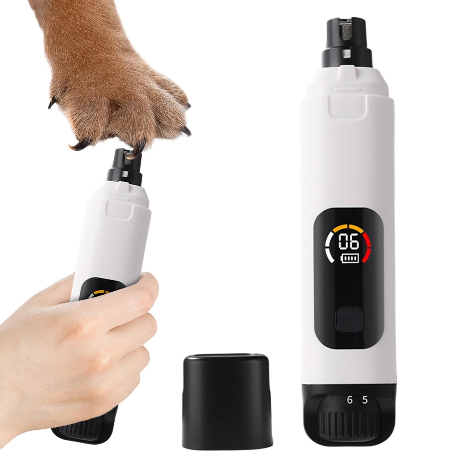 Coupe-ongles électrique pour chiens au design soigné, silencieux et performant