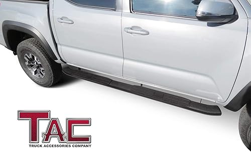 Miniatura 3 de TAC - Escalones laterales ovalados PNC de 4.25 pulgadas para Toyota Tacoma 2005-2023, camionetas de doble cabina para Toyota Tacoma 2005-2023,