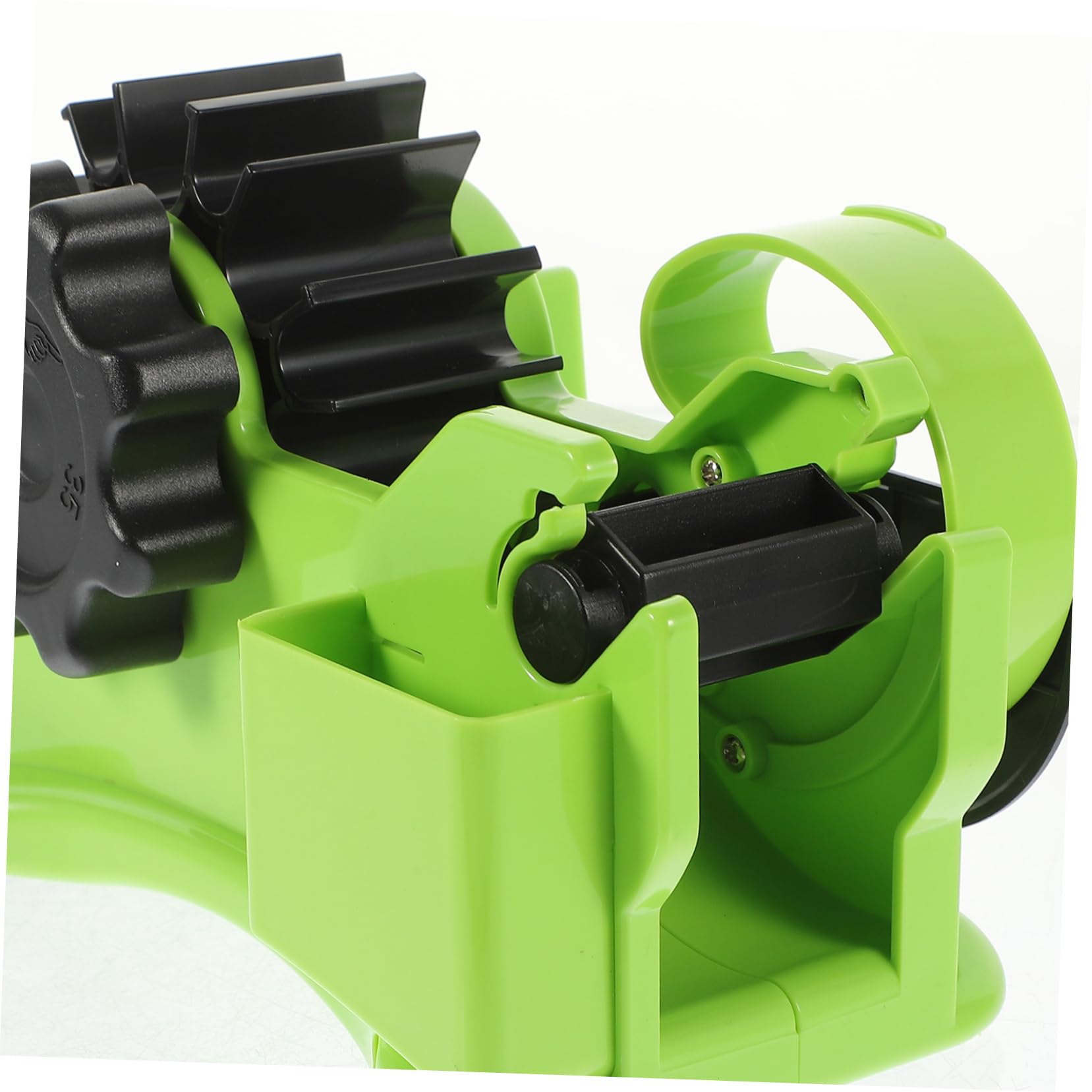 Dispenser per Nastro Adesivo Verde Abs Rotondo 22x11x13 Cm | Taglio Manuale Bordi Lisci, per Scrapbooking e Progetti Artistici, Formato Compatto da Tavolo