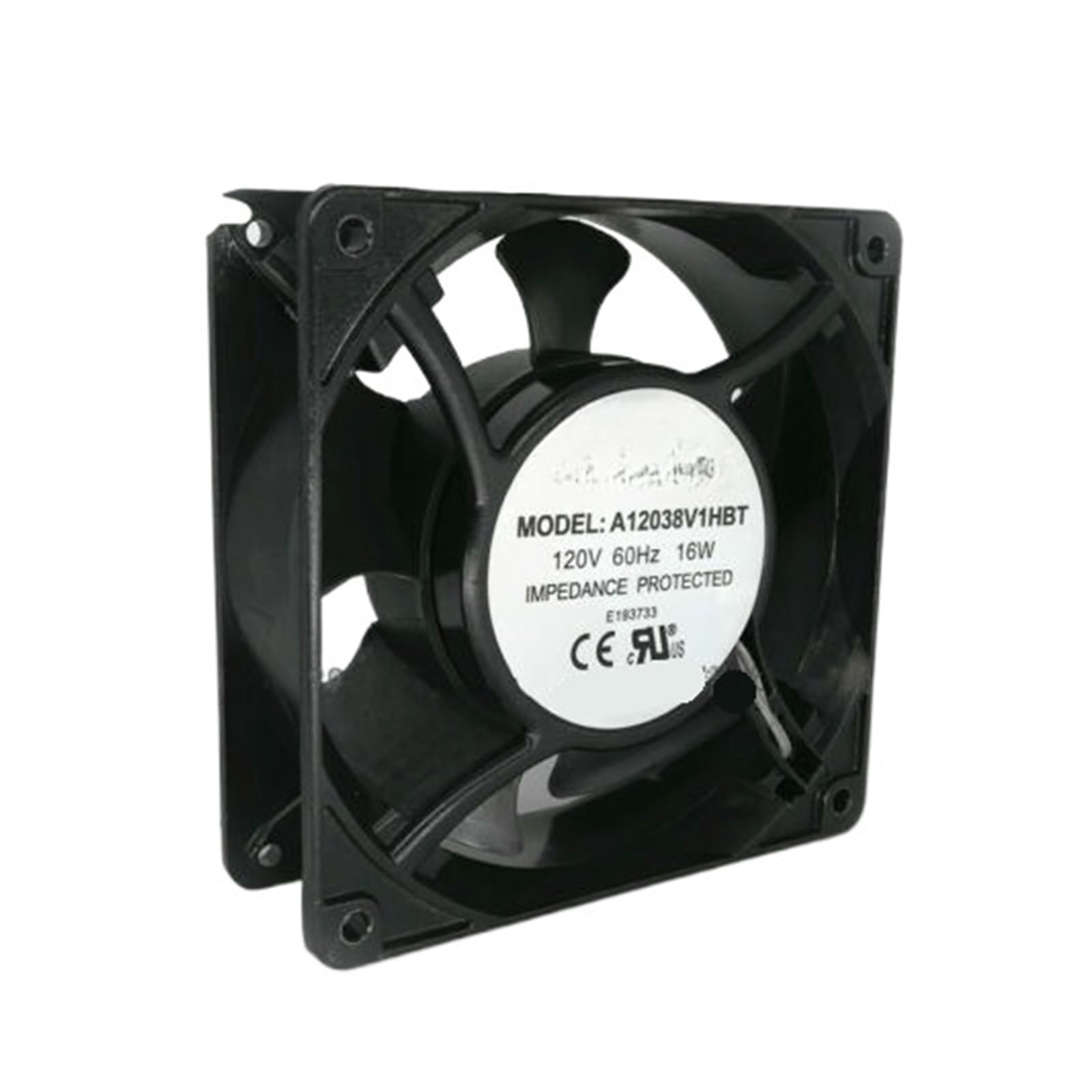 Ventilateur de refroidissement A12038V1HBT en aluminium pour châssis industriel 120V