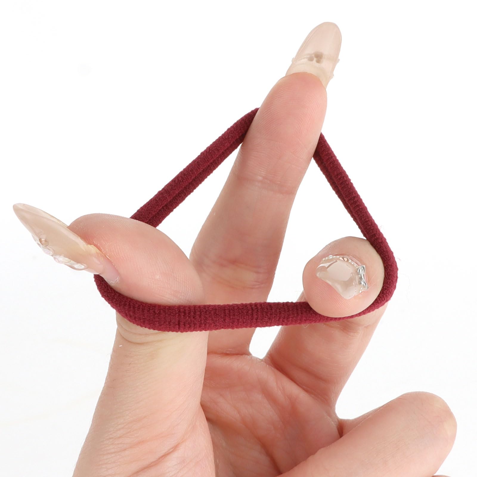 Wanciler Elastic Hair Bands for Women Rubber Hair Bands 1 Set Small Hair Ties Elastic Hair Ties - Image 3