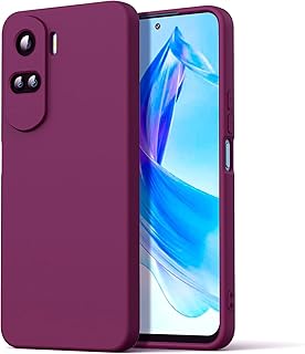 جراب سيليكون عالي الجودة بتصميم حديث انسيابي ببطانة داخلية متوافق مع موبايل هونر 90 لايت (لون أرجواني فاتح)